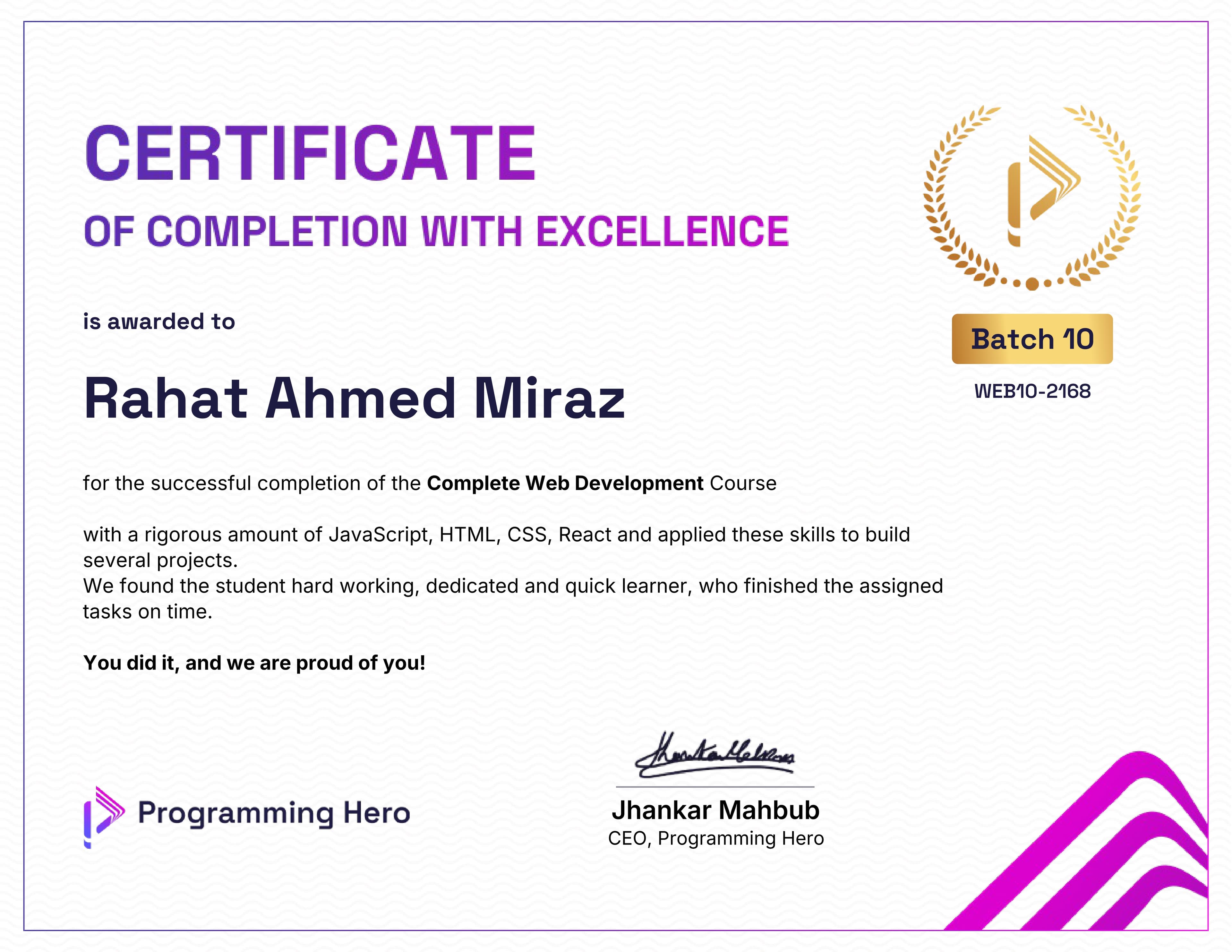 Complete Web Development Course